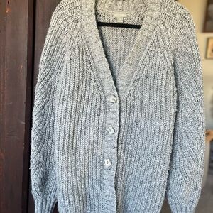 Falls Creek Heather Gray Button-Up Cardigan